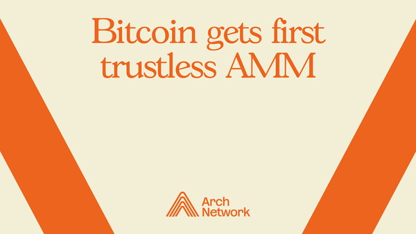 Bitcoin gets first trustless AMM + cross-chain stable swaps with Arch unlocks