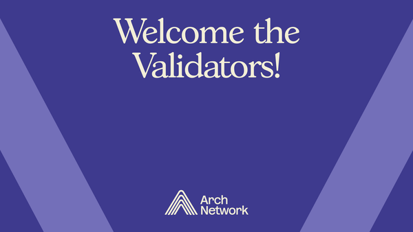 Welcome the Validators!